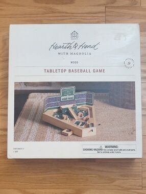 Hearth & Hand with Magnolia Tabletop Baseball Game Ages 5+ NWT- Open Box